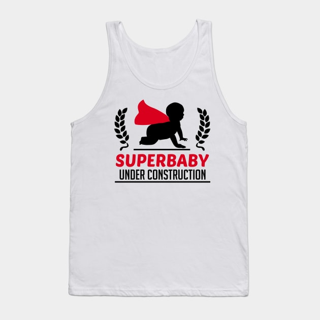 Superbaby under construction Tank Top by CheesyB